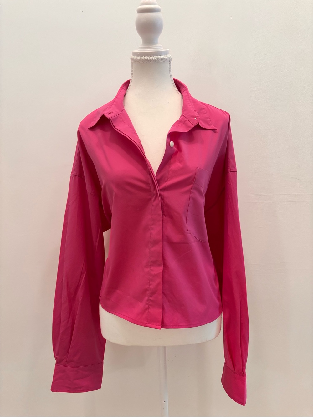 rag & bone Bright Pink Button-Down Shirt